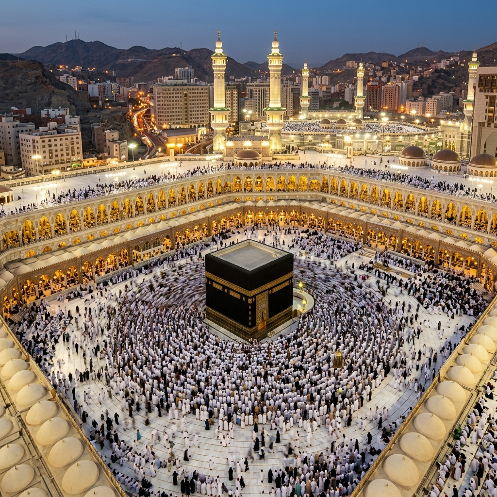 الطواف حول الكعبة